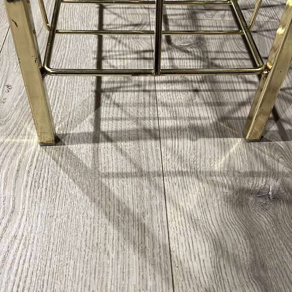 Mid Century Modern Brass Magazine Rack - Picture 4 of 8